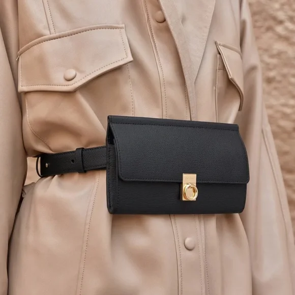 Polene Numéro Sept Belt Bag (Black) - Picture 2 of 13